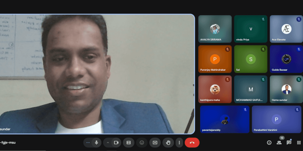 Live digital marketing training conducted through Zoom session,explaining by HemSundar Jogi(Digital Marketing Trainer)