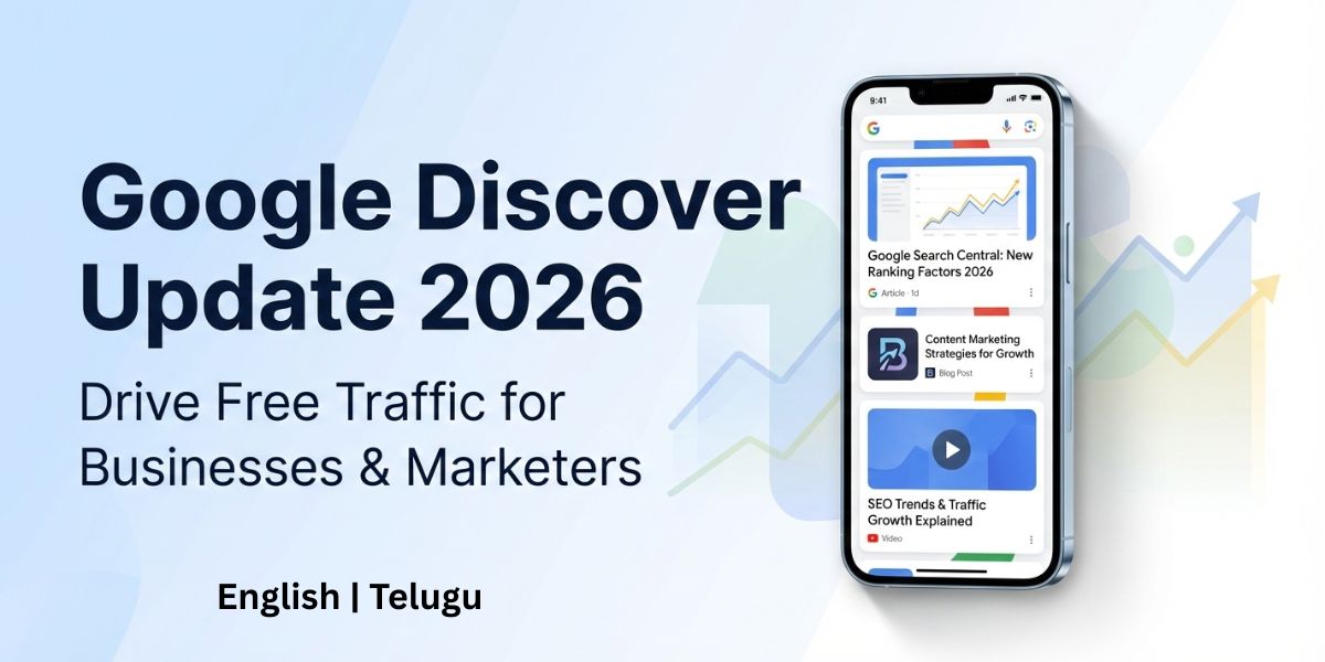 Google Discover Update 2026:  SEO లేకుండా ఉచిత ట్రాఫిక్‌ను ఎలా పొందాలి?